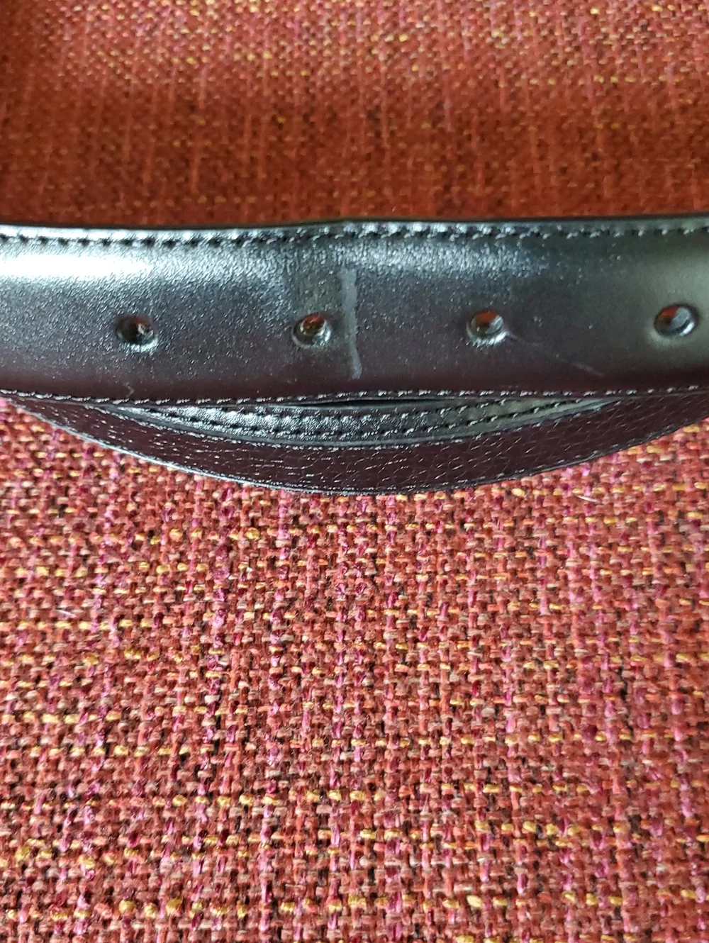 Johnston Murphy Men's Black Leather Belt with Silver Buckle Sz 38